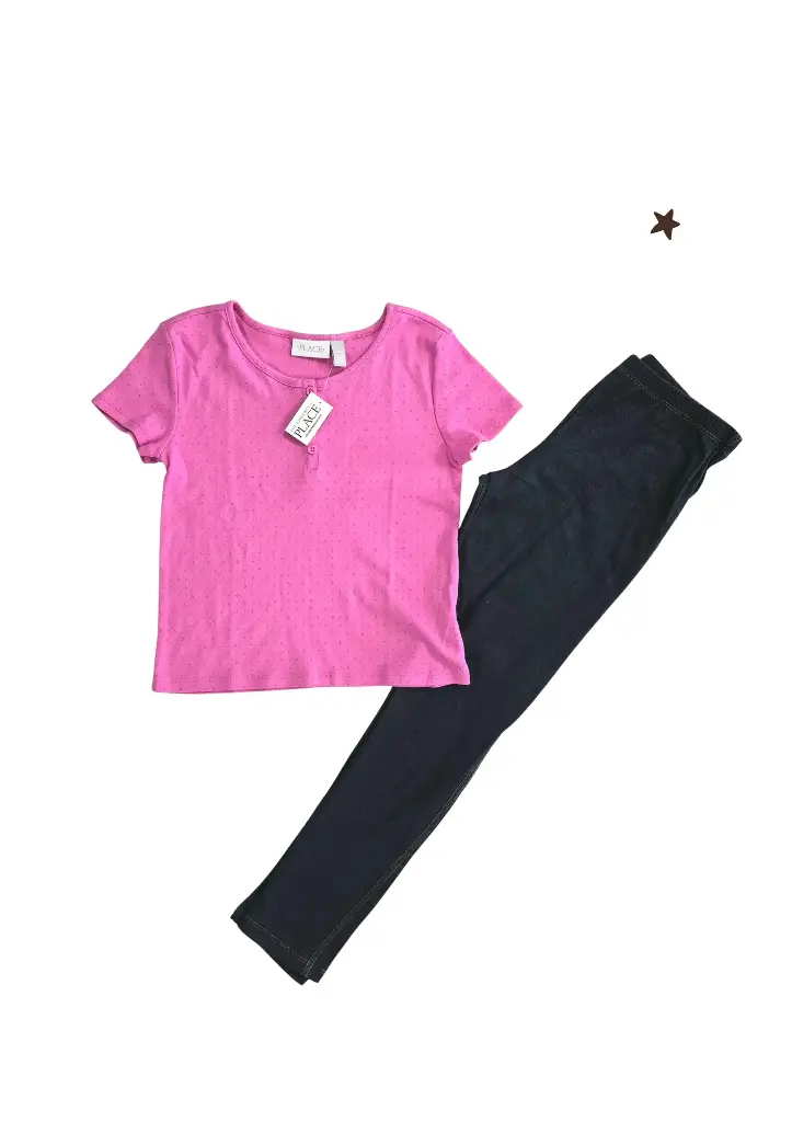 Blusa y leggings, talla14 niña