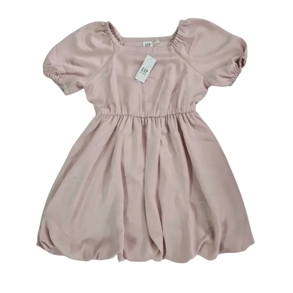 Vestido abombado color rosa viejo, talla 16