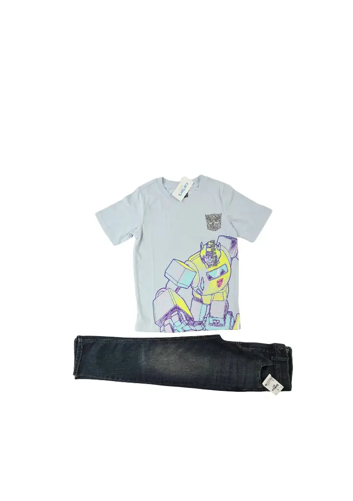 Camiseta y Jean skinny talla 6