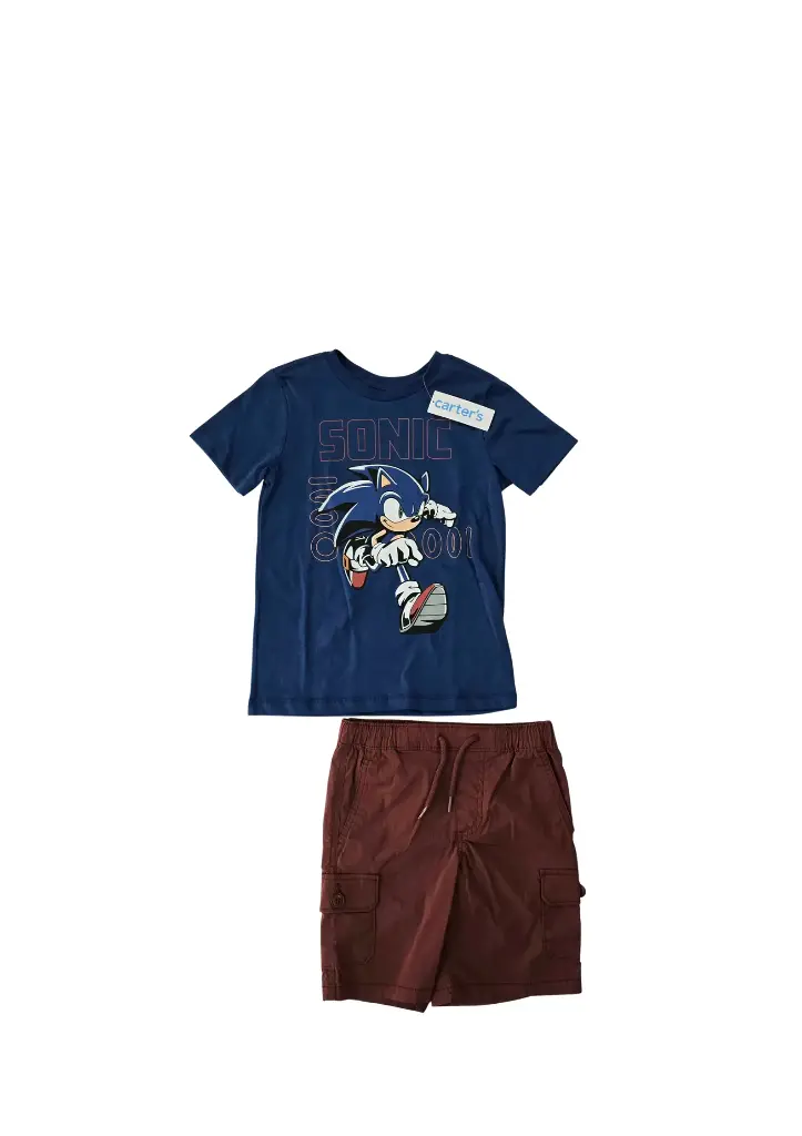 Camiseta Sonic y Short cargo