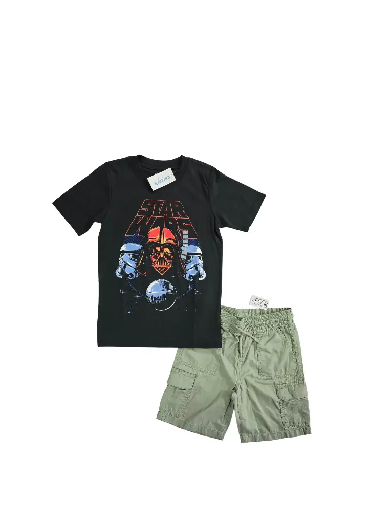 Camiseta personaje y short talla 8
