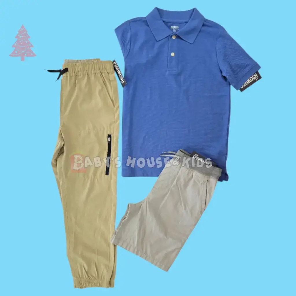 Polo, Jogger deportivo y short cargo, talla 8