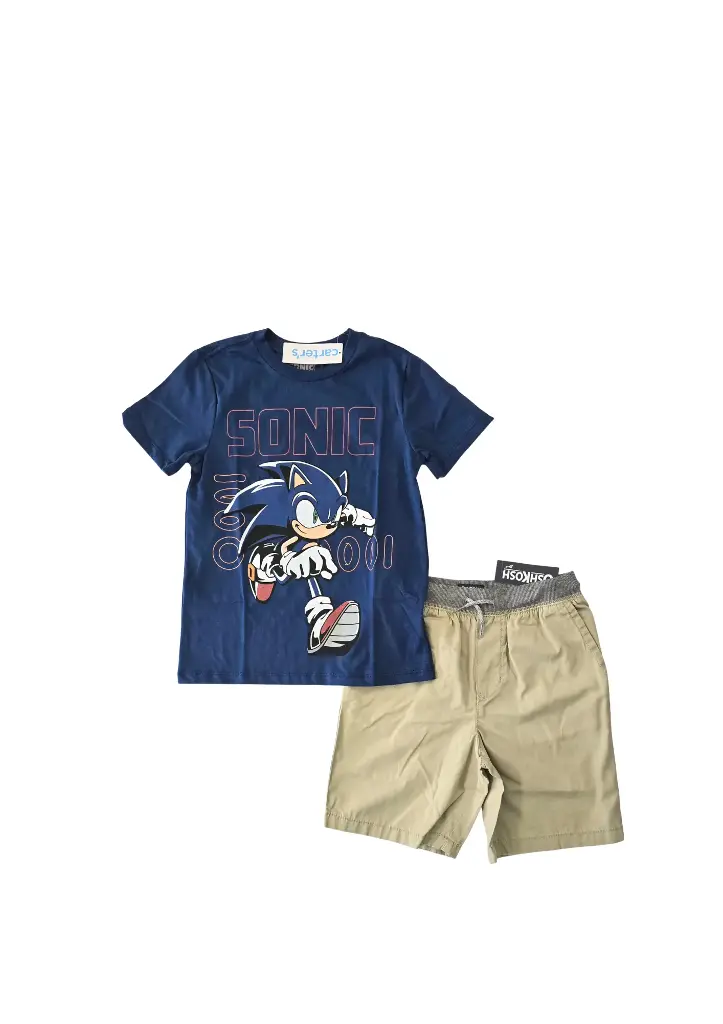 Camiseta personaje y short talla 8