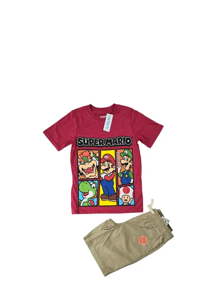 Camiseta y short talla 8 
