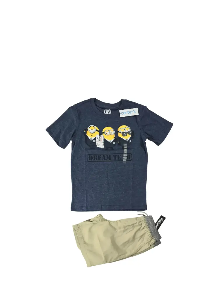 Camiseta minions y short talla 8