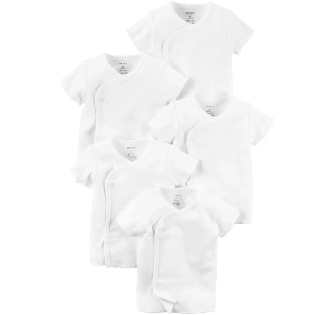 Set de camisetas con boton talla prematura(o)