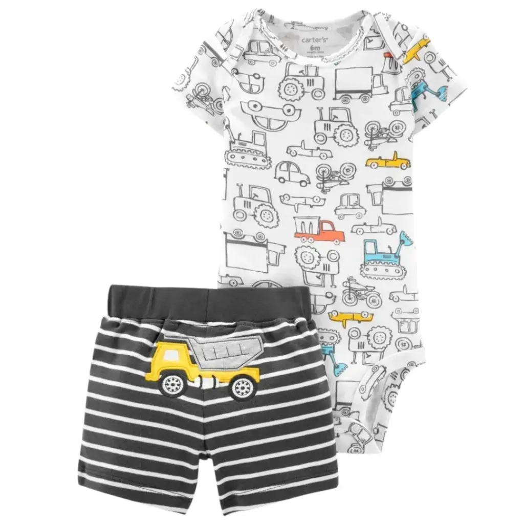 Set con short suave, talla 9 meses 