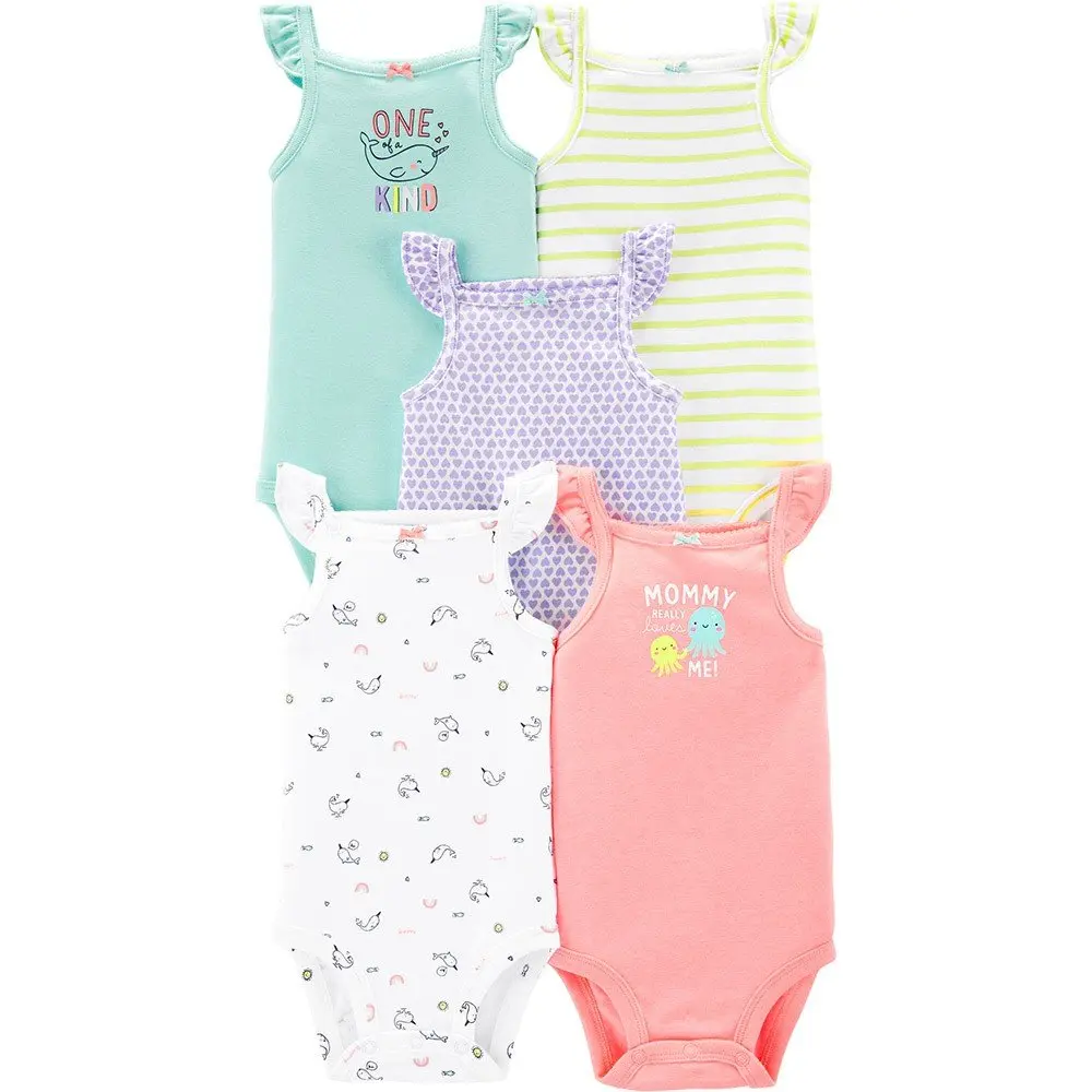 Set de 5 Mamelucos recién nacida talla nb