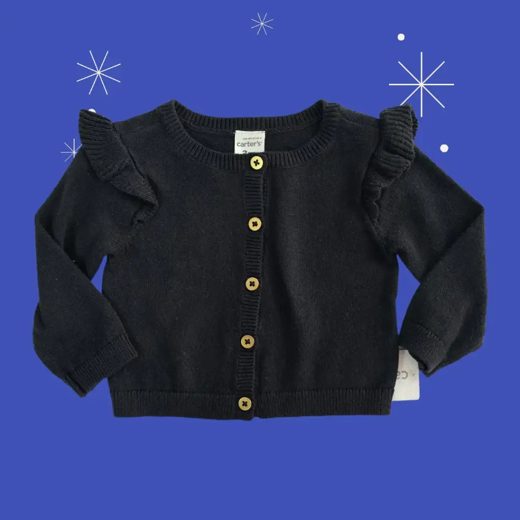 Sweater de algodón color negro