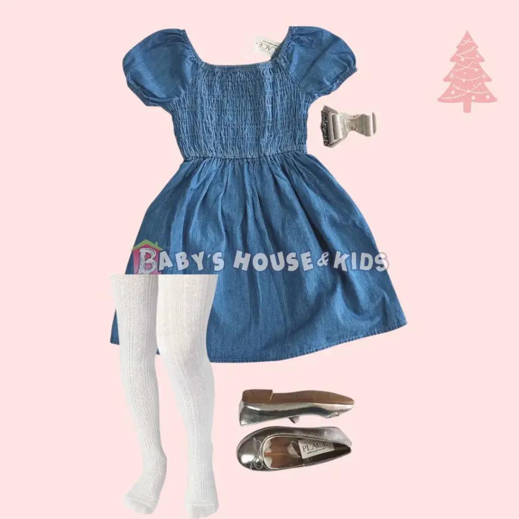 Vestido stretch tela jean, talla 3t