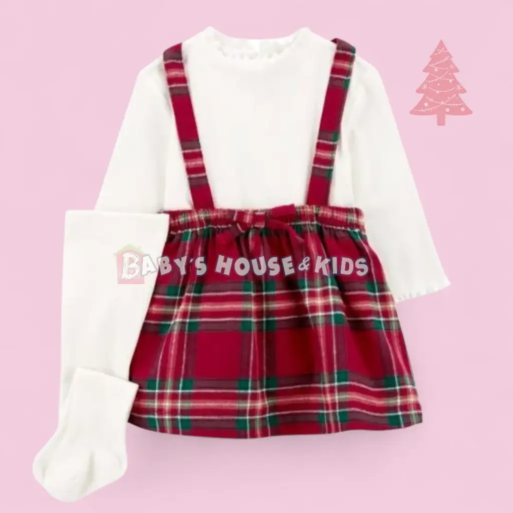 Set con falda y medias ☃️talla 3 meses