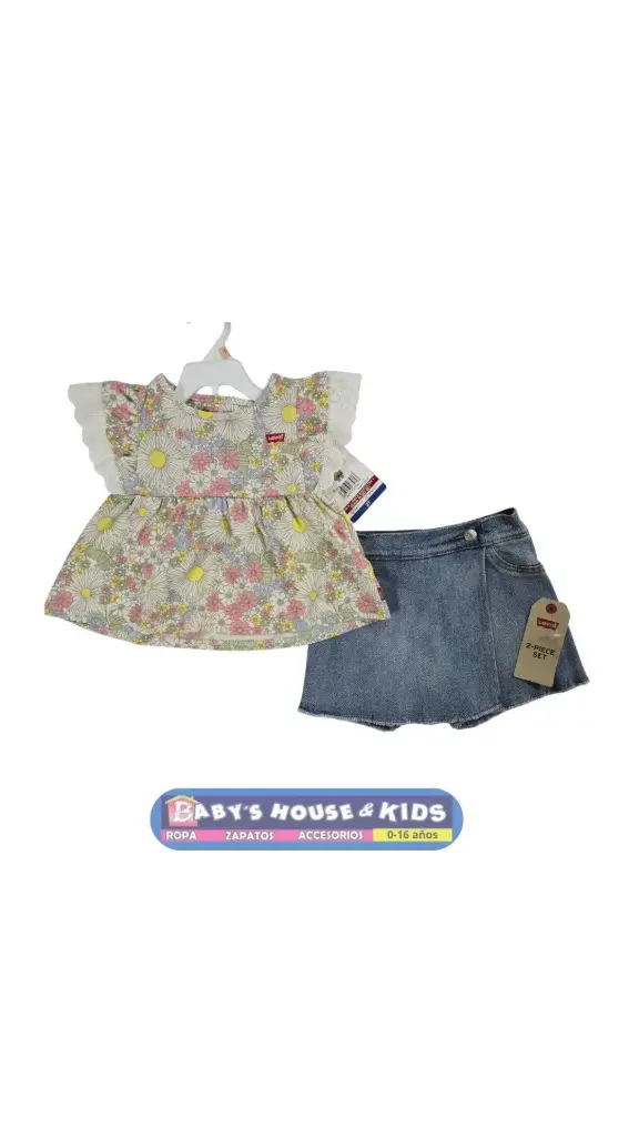Set con falda short Jean 3t