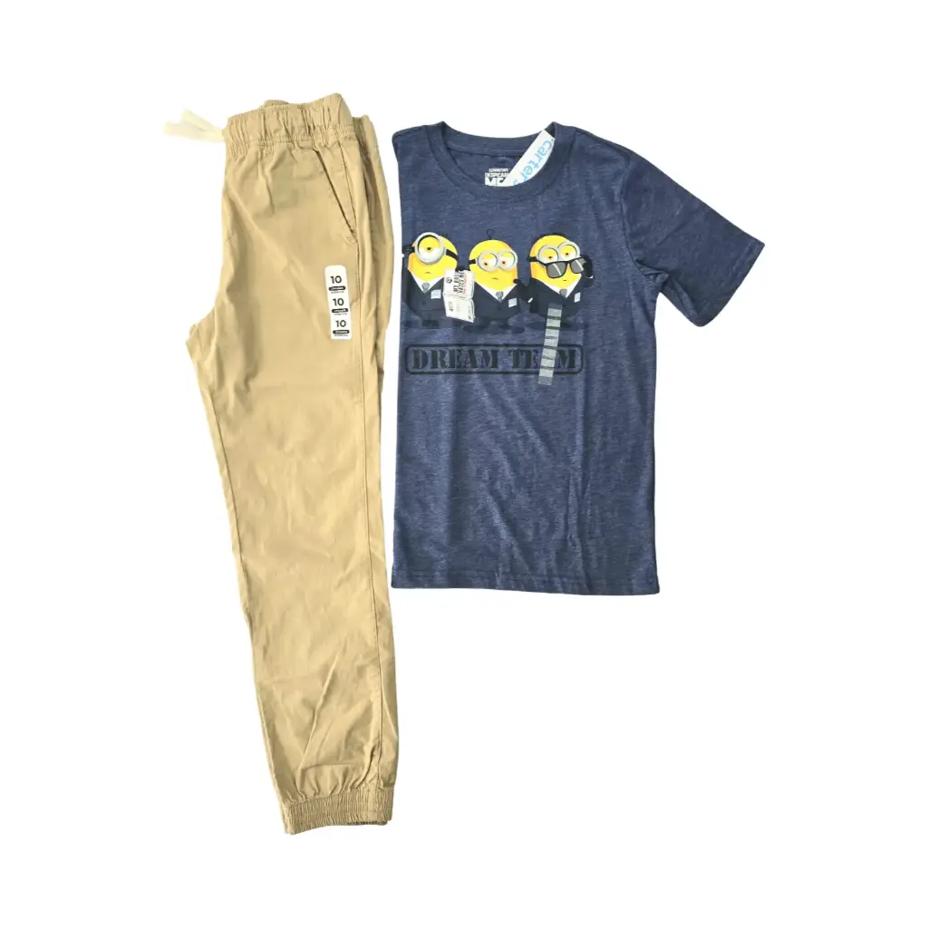 Camiseta Minions y Jogger, talla 10