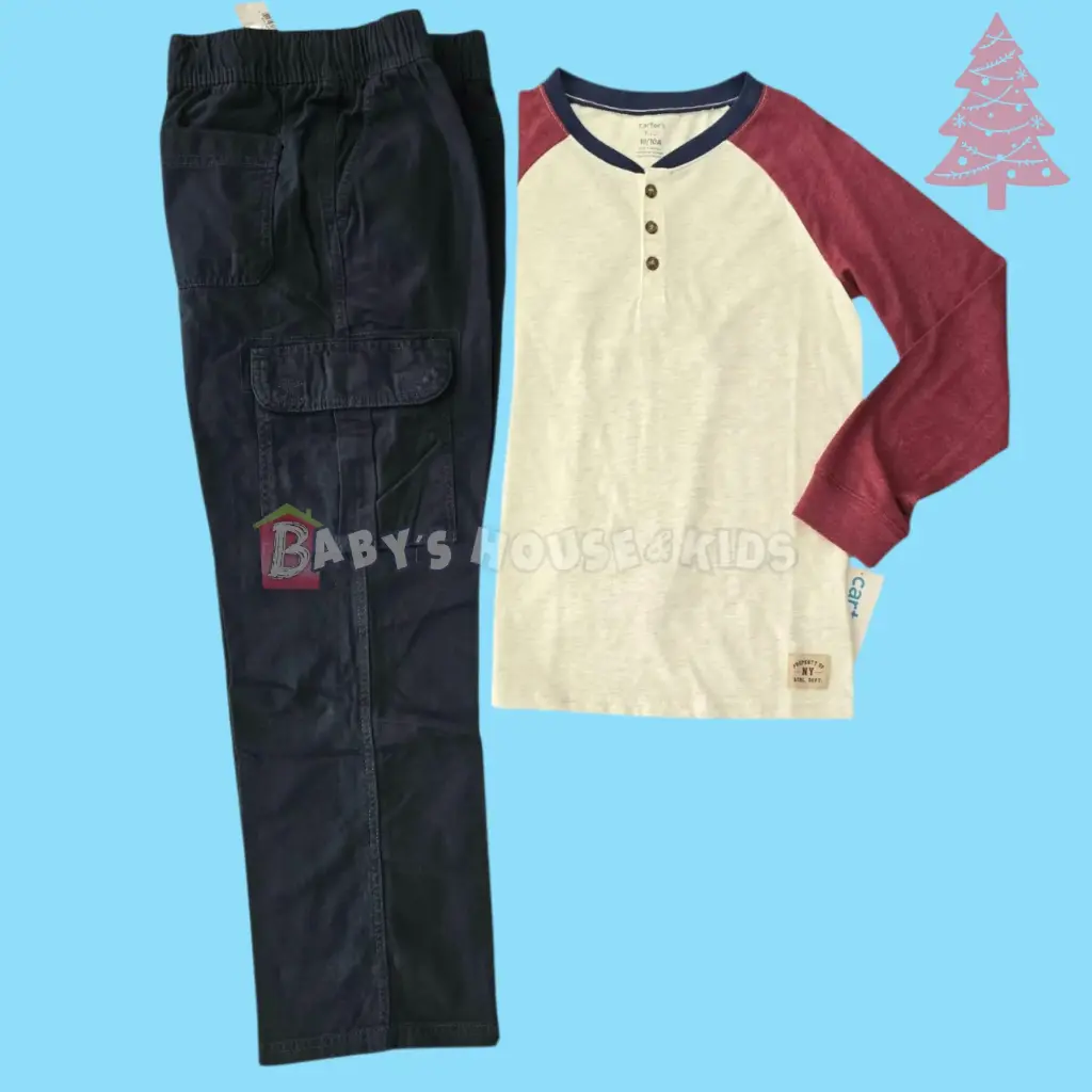 Camiseta y Pantalón bombero azul, talla 10