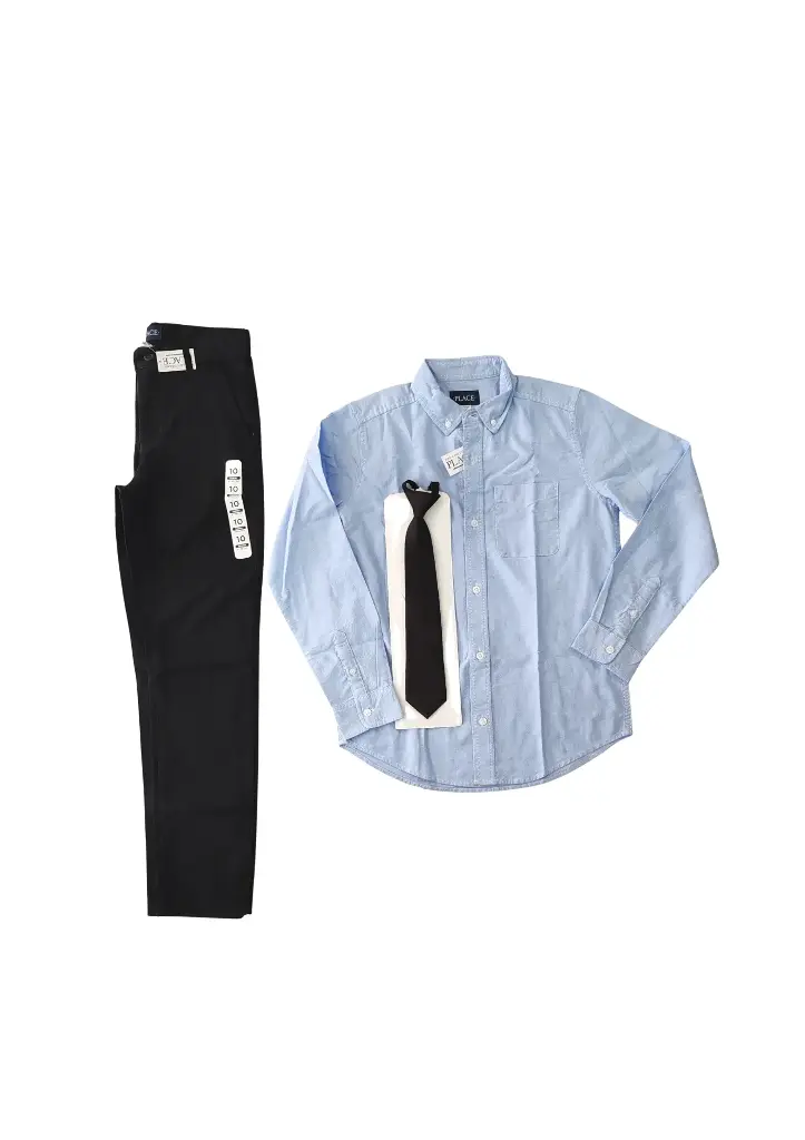 Camisa manga larga y pantalón formal talla 10