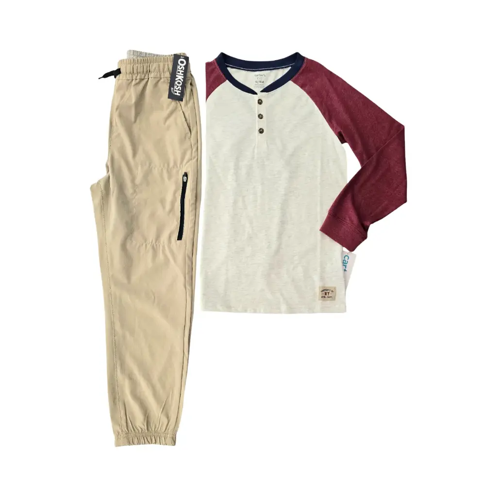 Camisa manga larga y buzo deportivo, talla 10