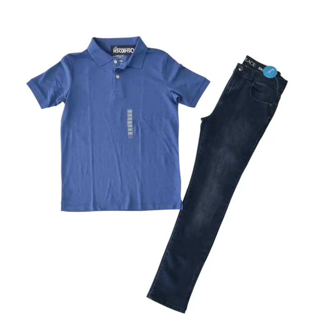 Polo y jeans, talla 10