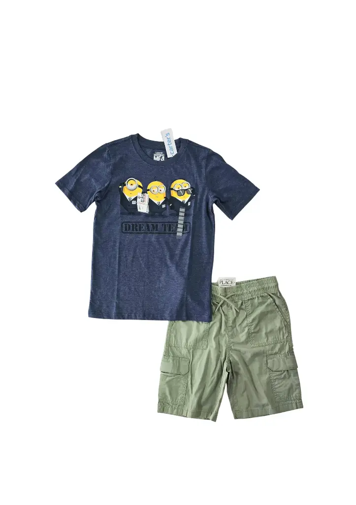 Camiseta de personaje y short talla 10