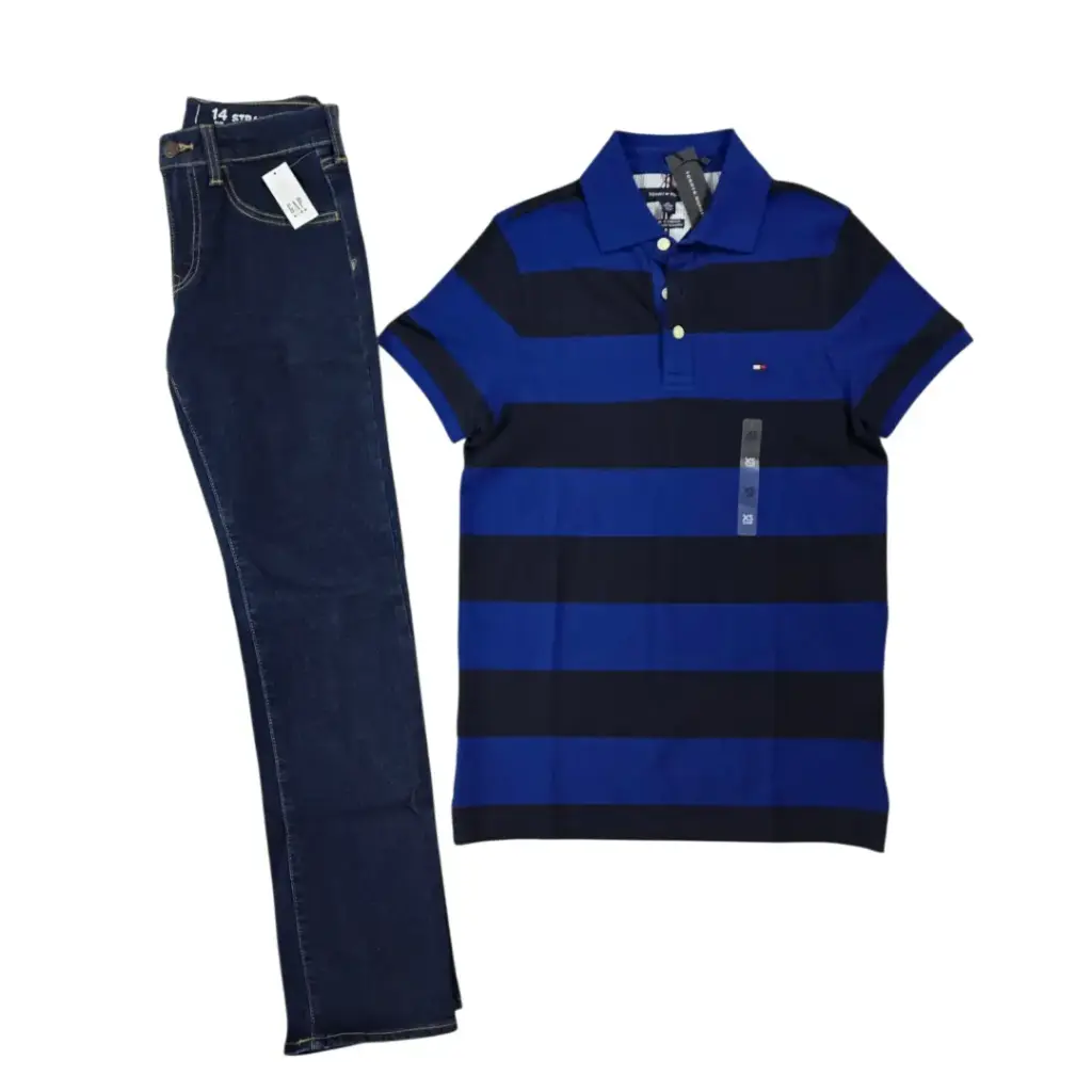 Polo y Jeans talle recto, talla 14