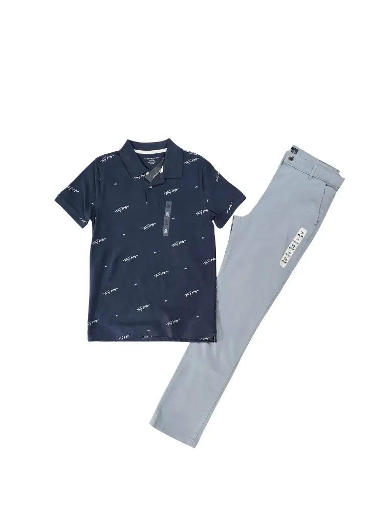 Polo tommy y pantalón stretch talla 16 años 