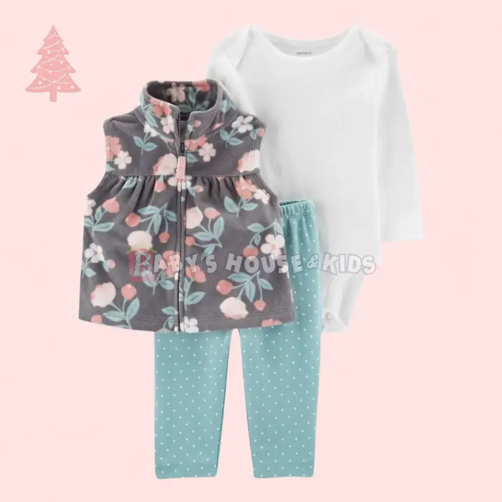 Set calientito de 3 piezas,talla 6 meses 