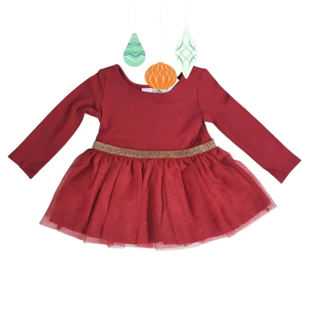 Vestido rojo 💫 talla 6 meses 