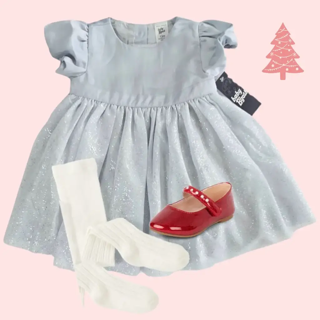 Vestido formales color celeste, talla 12 meses 