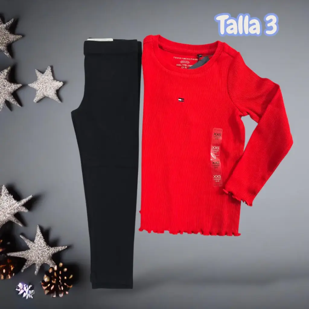 Outfit c9n leggings negra talla 3t 