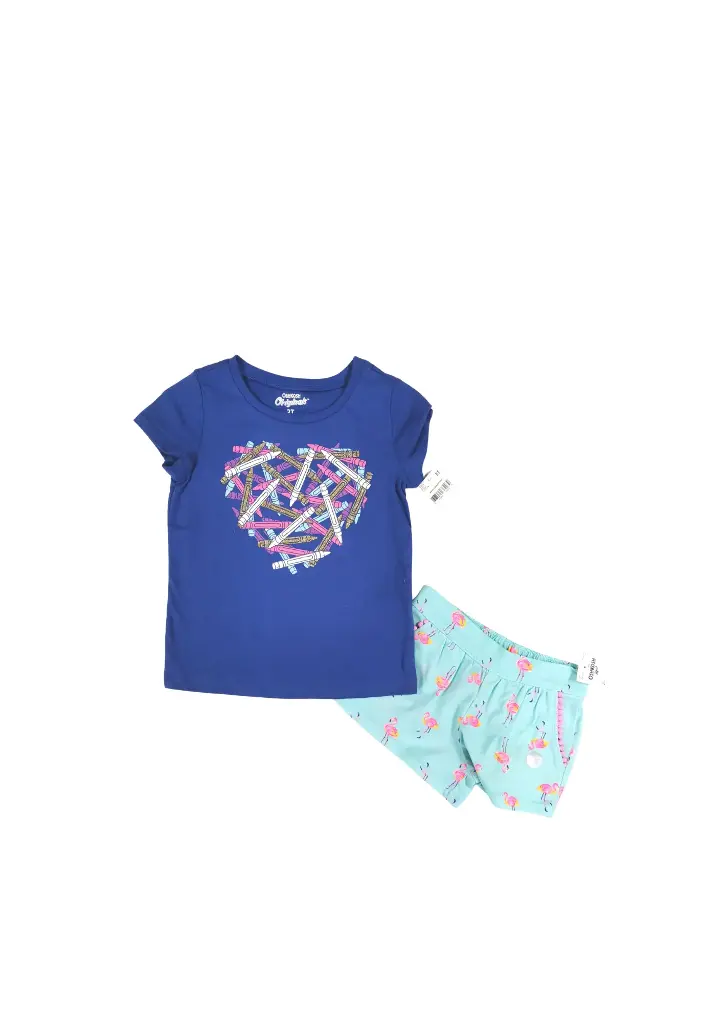 Set con short corto talla 3t niña