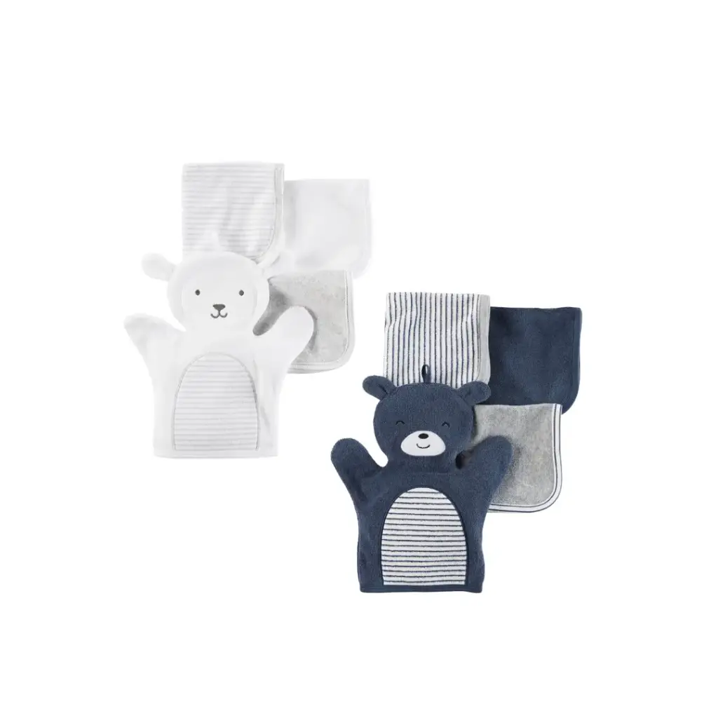 Set toallitas para baño y enjuague de recién nacido
