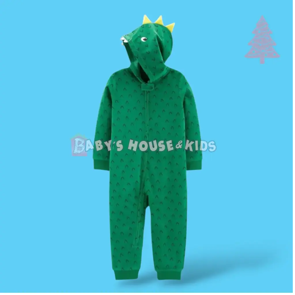 Pijama completa calentita de dinosaurio, talla 2t  