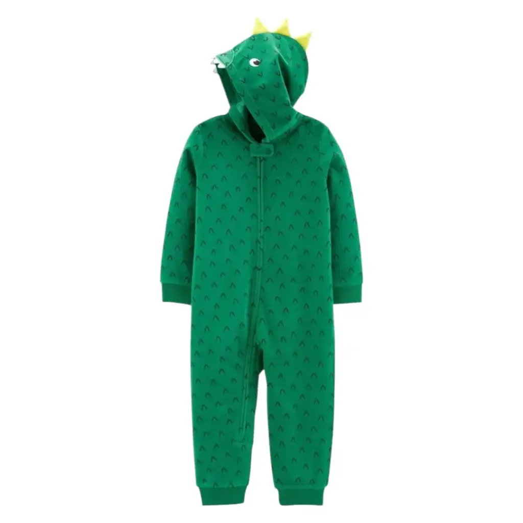 Pijama completa calentita de dinosaurio, talla 2t  