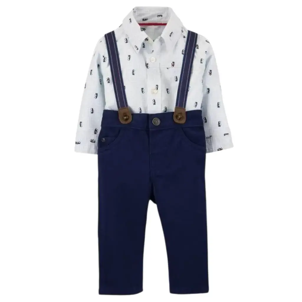 Set overol formal 🐧talla 12 meses