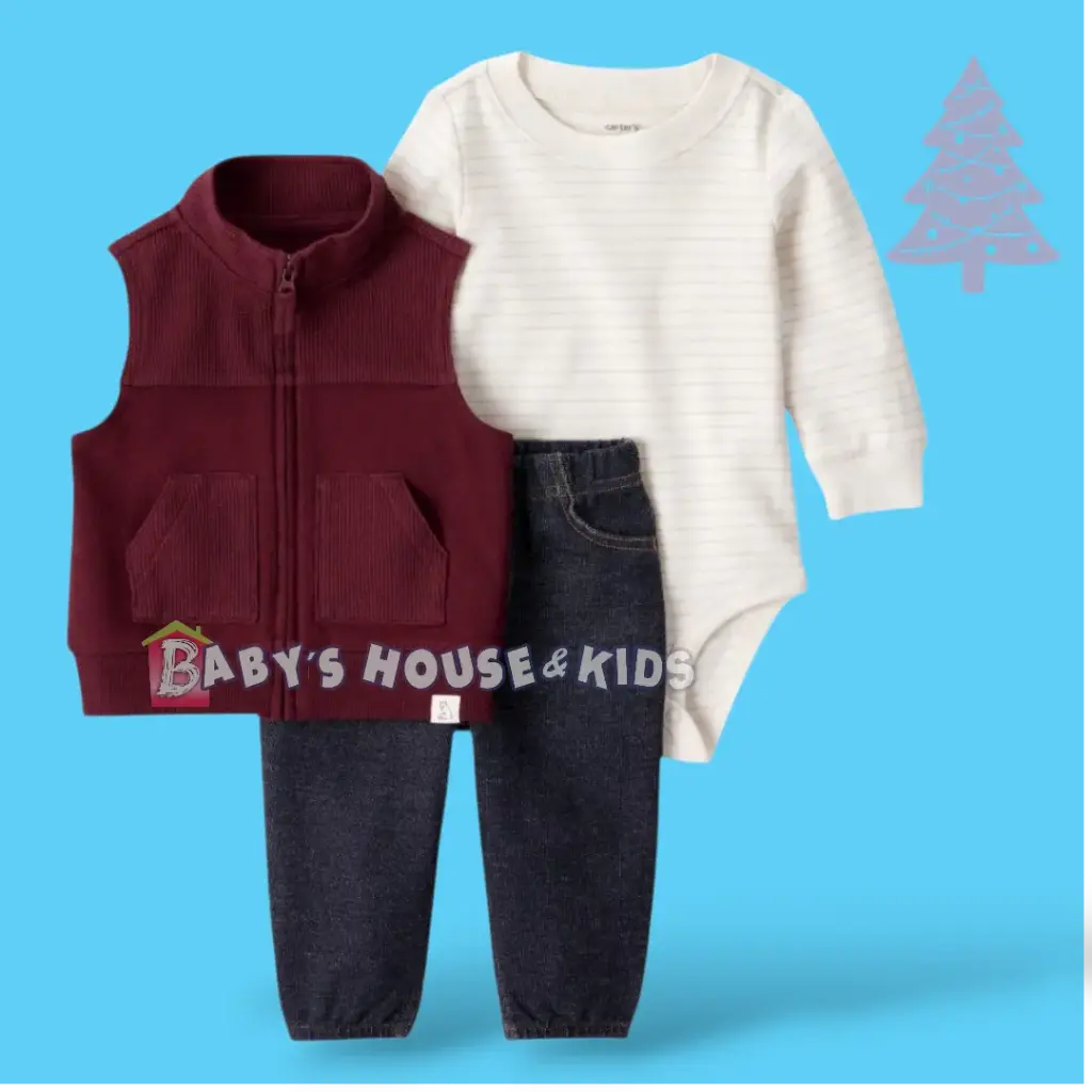 Set calientito 3 piezas ocre talla 18 meses 