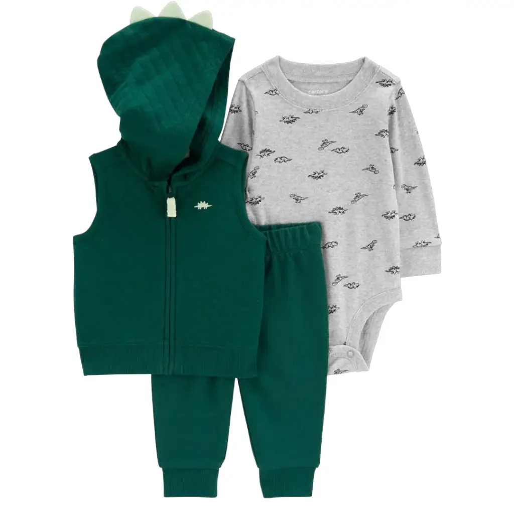 Set 3 piezas 🦖 de algodón, talla 18 meses
