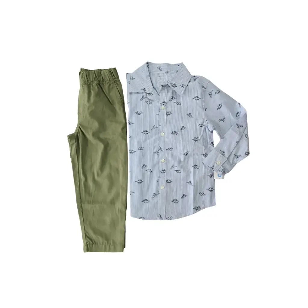 Set manga larga de botones talla 3t de varón 