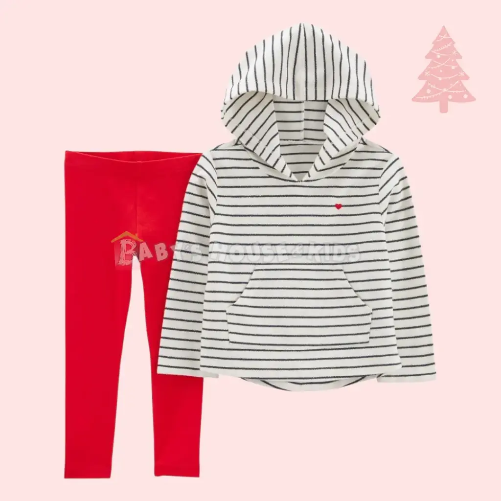 Set de algodón con legging, talla 5t