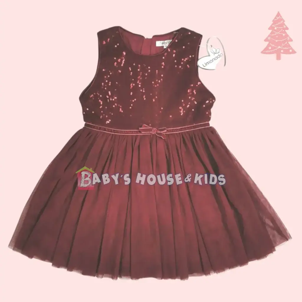 Vestido con lentejuelas en la parte superior y tutú, talla 4t 