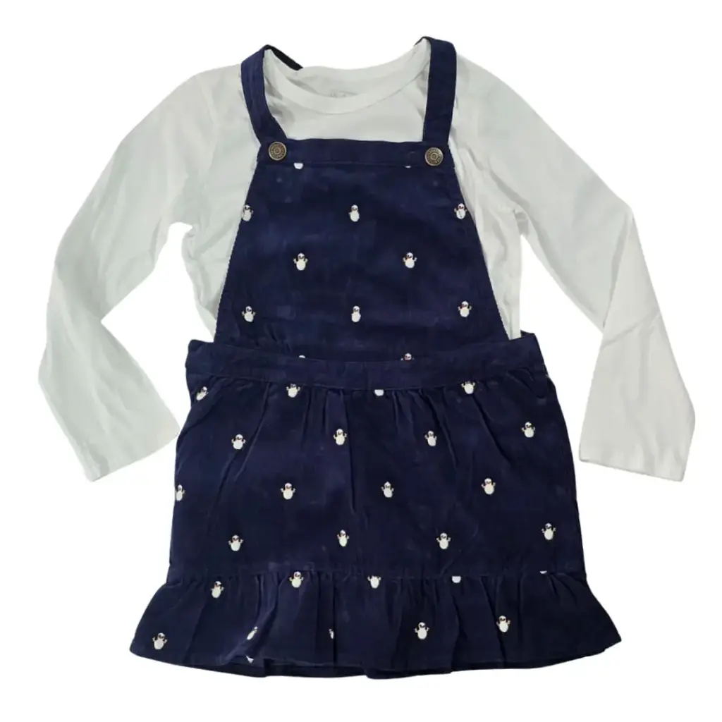 Overol con diseño y manga larga de algodón, talla 4t 