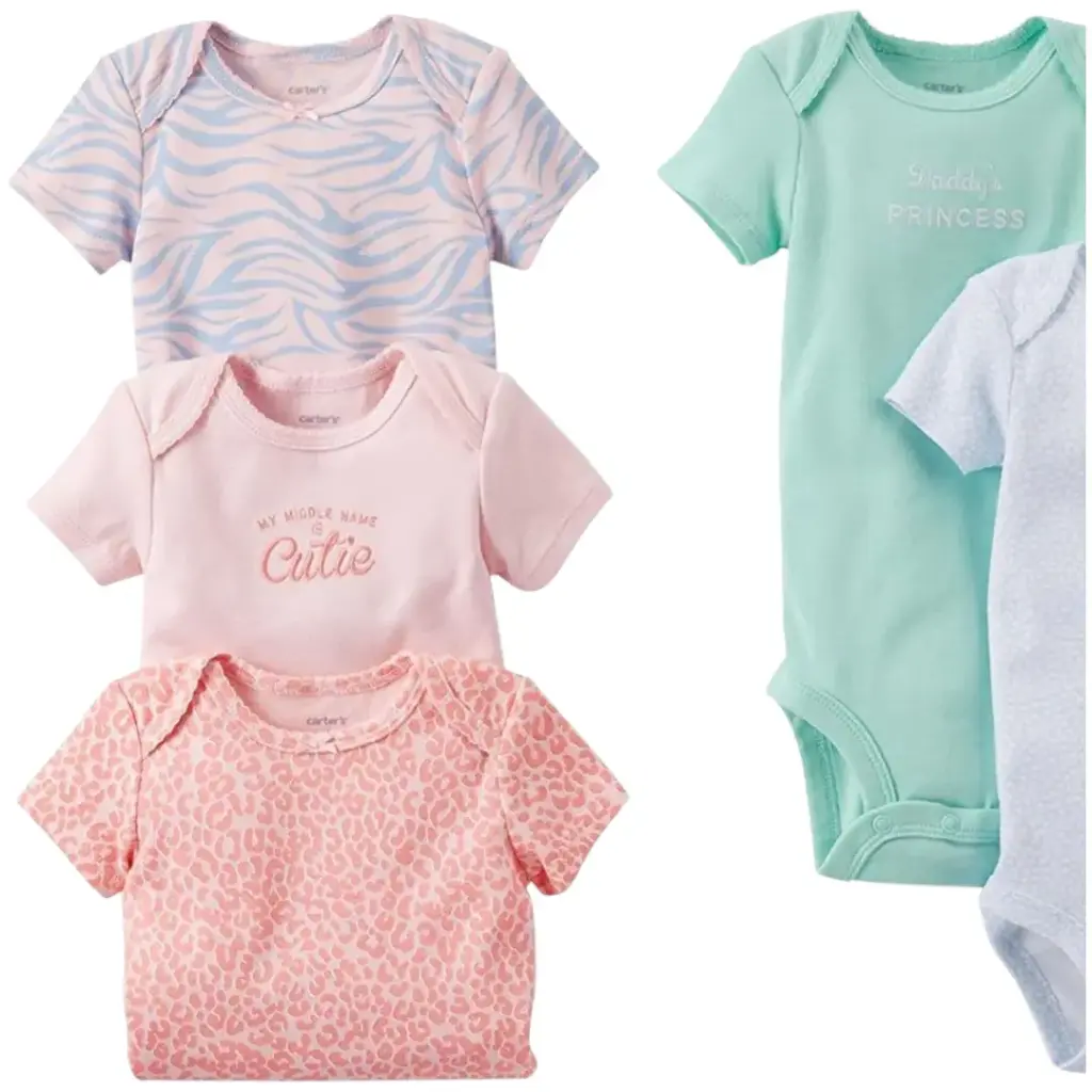 Set de 5 mamelucos talla 12 meses