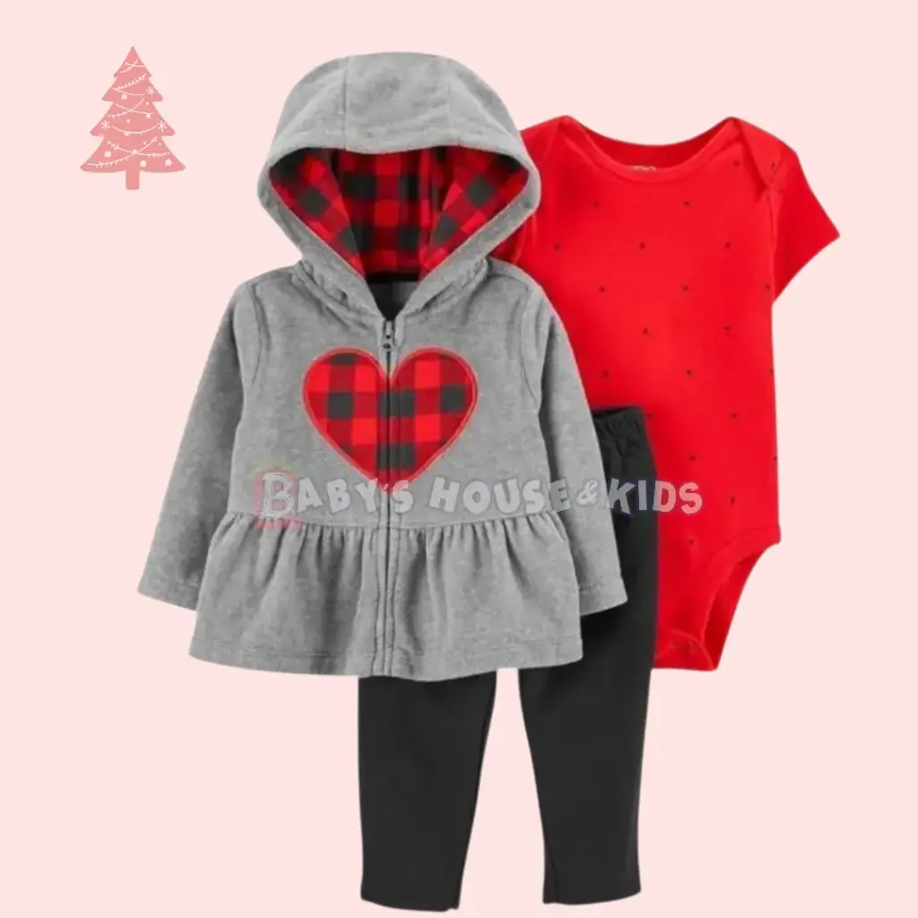 Set 3 piezas de temporada ☃️ talla 0-3 meses