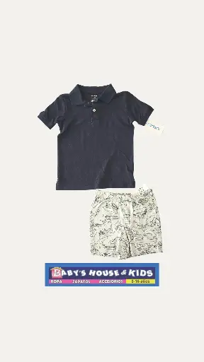 Camisa polo y short, talla 2t varón 