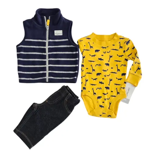 Set con chaleco talla 3 meses
