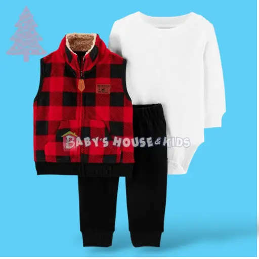 Set Camisa blanca y chaleco 🎄talla 6 meses