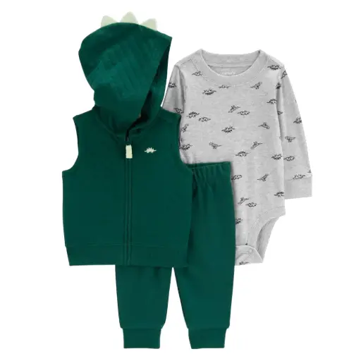 Set 3 piezas 🦖 talla 9 meses