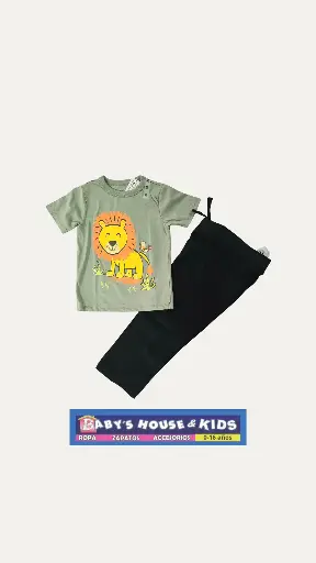 Camiseta + pantalón bombero con bolsas laterales en las rodillas y cintura elástica regulable talla 3t varón 