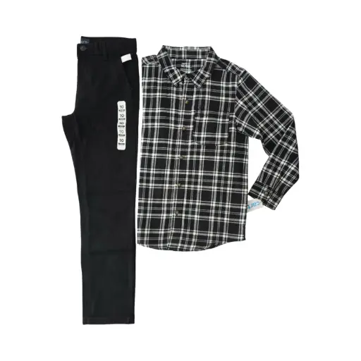 Camisa y pantalón formal, talla 10