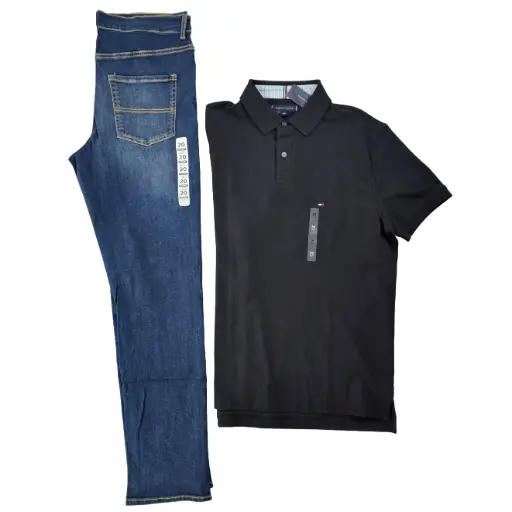 Polo color negra talla M Y Jeans + ancho talla 20( equivale a 32 de adulto)