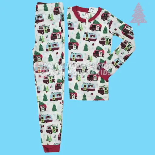 Pijama stretch poliester, talla 12