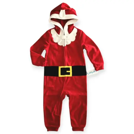 Pijama navideña tela gruesa calientita talla 2